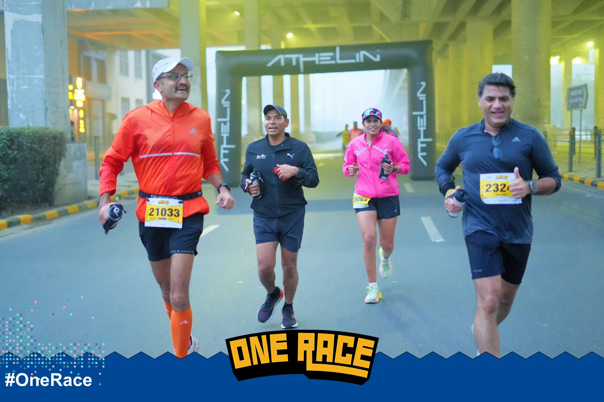 Four runners, one heartbeat — #OneRace with the Fitygrity tribe